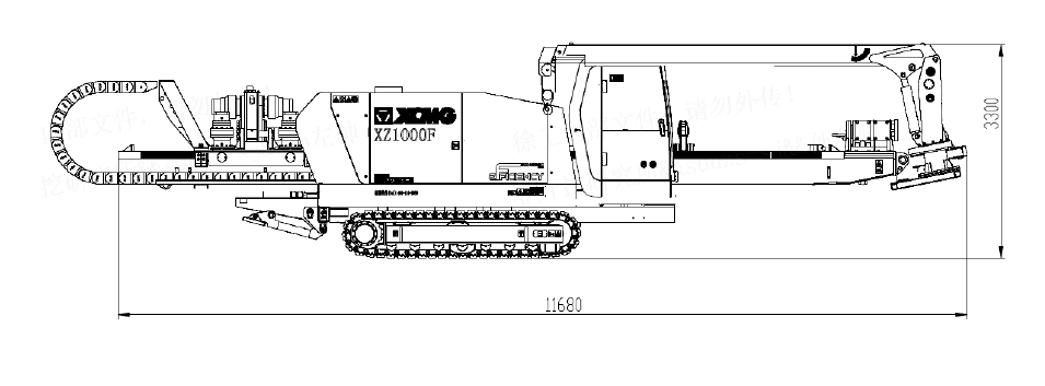 Габариты XCMG XZ1000F