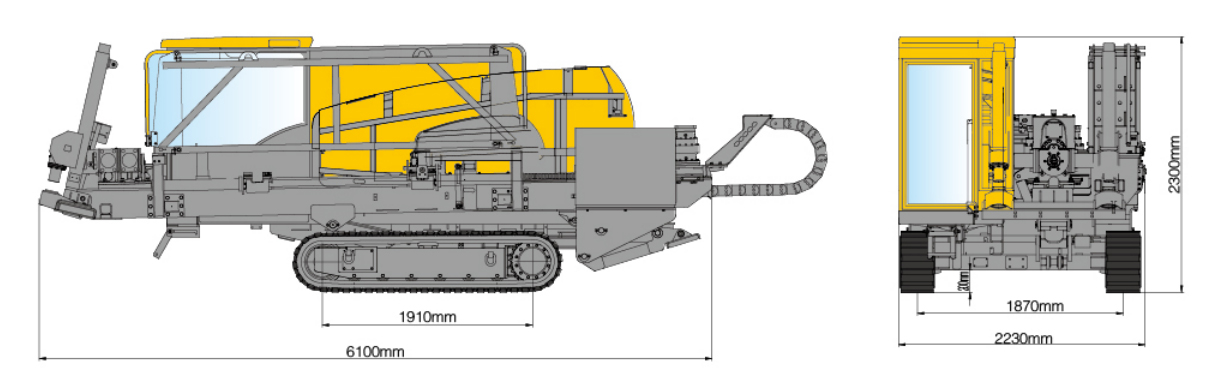Габариты XCMG XZ230E