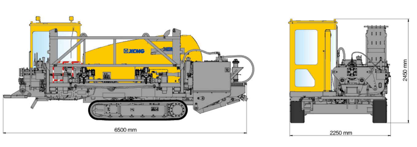 Габариты XCMG XZ450E